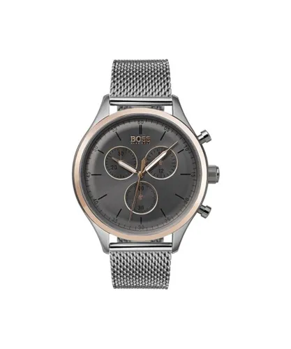 Hugo Boss Mens' Companion Chronograph Watch 1513549 - Silver Metal - One Size