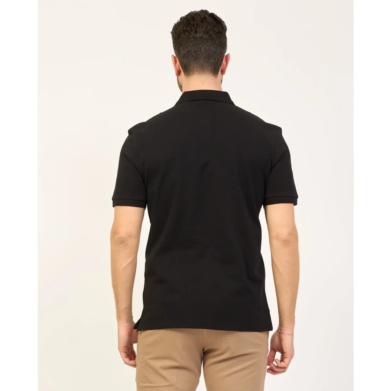 Hugo Boss , Mens Cotton Polo Shirt with Logo ,Black male, Sizes: