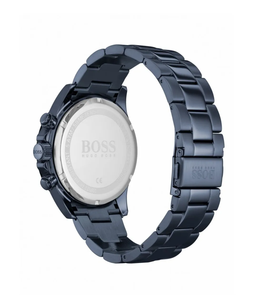 Hugo Boss Mens' Hero Chronograph Watch 1513758 - Blue Metal - One Size