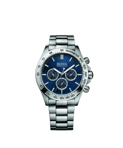 Hugo Boss Mens' Ikon Chronograph Watch 1512963 - Silver Metal - One Size