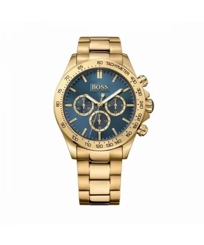 Hugo Boss Mens' Ikon Chronograph Watch 1513340 - Gold Metal - One Size