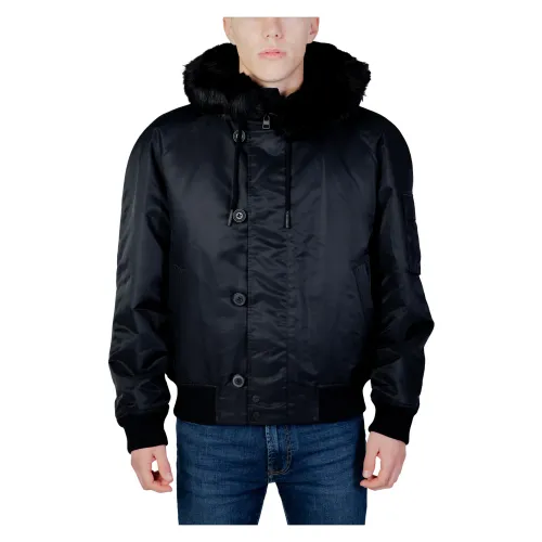 Hugo Boss , Men`s Jacket - Autumn/Winter Collection - 100% Polyamide ,Black male, Sizes: