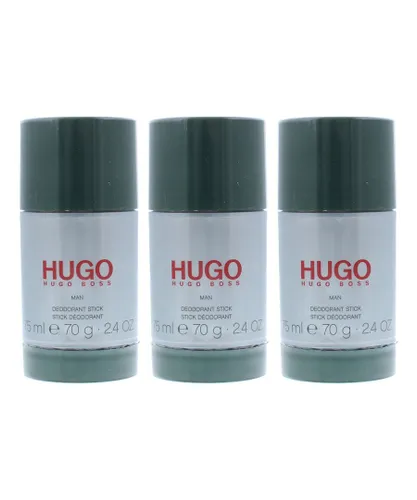 Hugo Boss Mens Man Deodorant Stick 75ml x 3 - One Size
