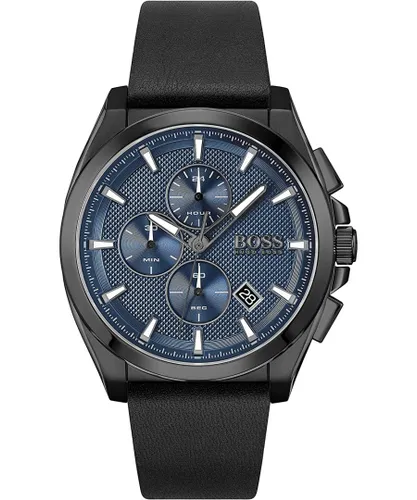 Hugo Boss Mens Men Watch 1513883 - Black Leather (archived) - One Size