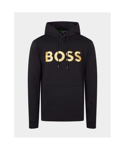 Hugo Boss Mens Soody Sweatshirt in Black Cotton