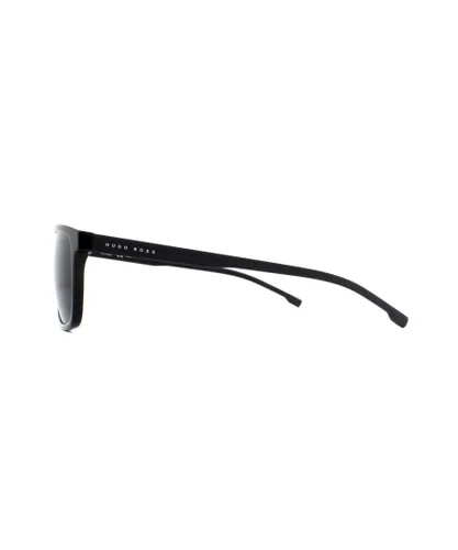 Hugo Boss Mens Sunglasses 0921/S 807 IR Black Grey Blue - One