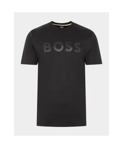 Hugo Boss Mens Tiburt 338 Sweatshirt in Black Cotton