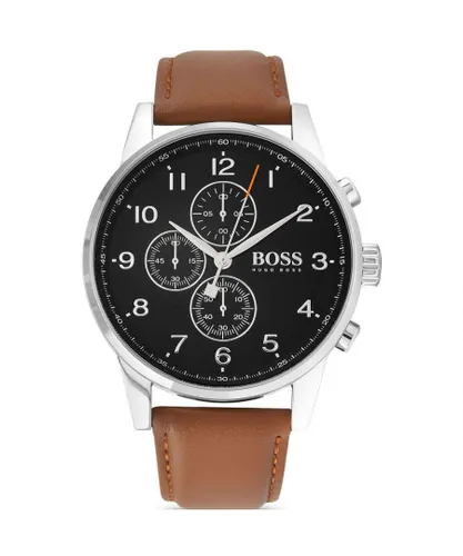Hugo Boss Navigator Mens Brown Watch 1513812 Leather (archived) - One Size