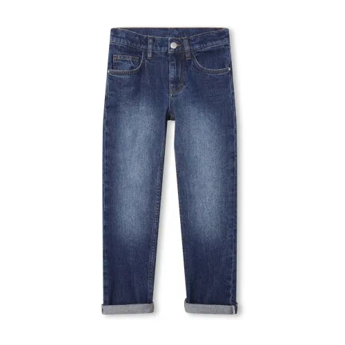 Hugo Boss , Navy blue stretch cotton denim boy Hugo Boss jeans ,Blue male, Sizes: