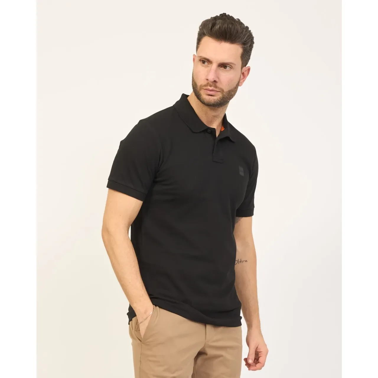 Hugo Boss , Passenger Short Sleeve Polo Shirt ,Black male, Sizes:
