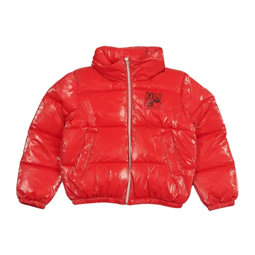 Hugo Boss , Red Children Puffer Coat ,Red female, Sizes: