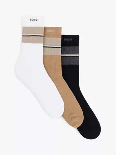 Hugo Boss Rib College Socks, Pack of 3 - Open Miscellaneous - Male