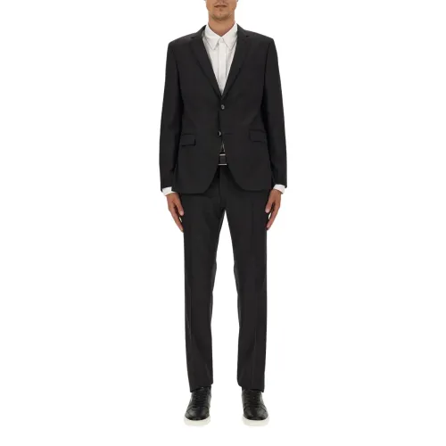 Hugo Boss , Single Breasted Suits ,Black male, Sizes: