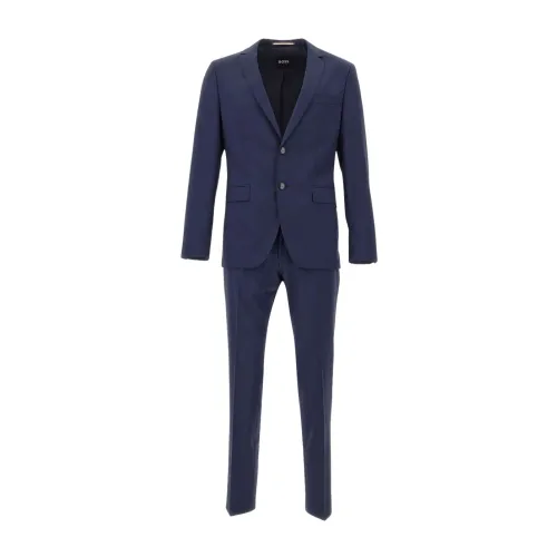 Hugo Boss , Single Breasted Suits ,Blue male, Sizes: