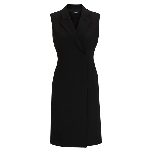 Hugo Boss , Sleeveless Blazer Style Dress ,Black female, Sizes: