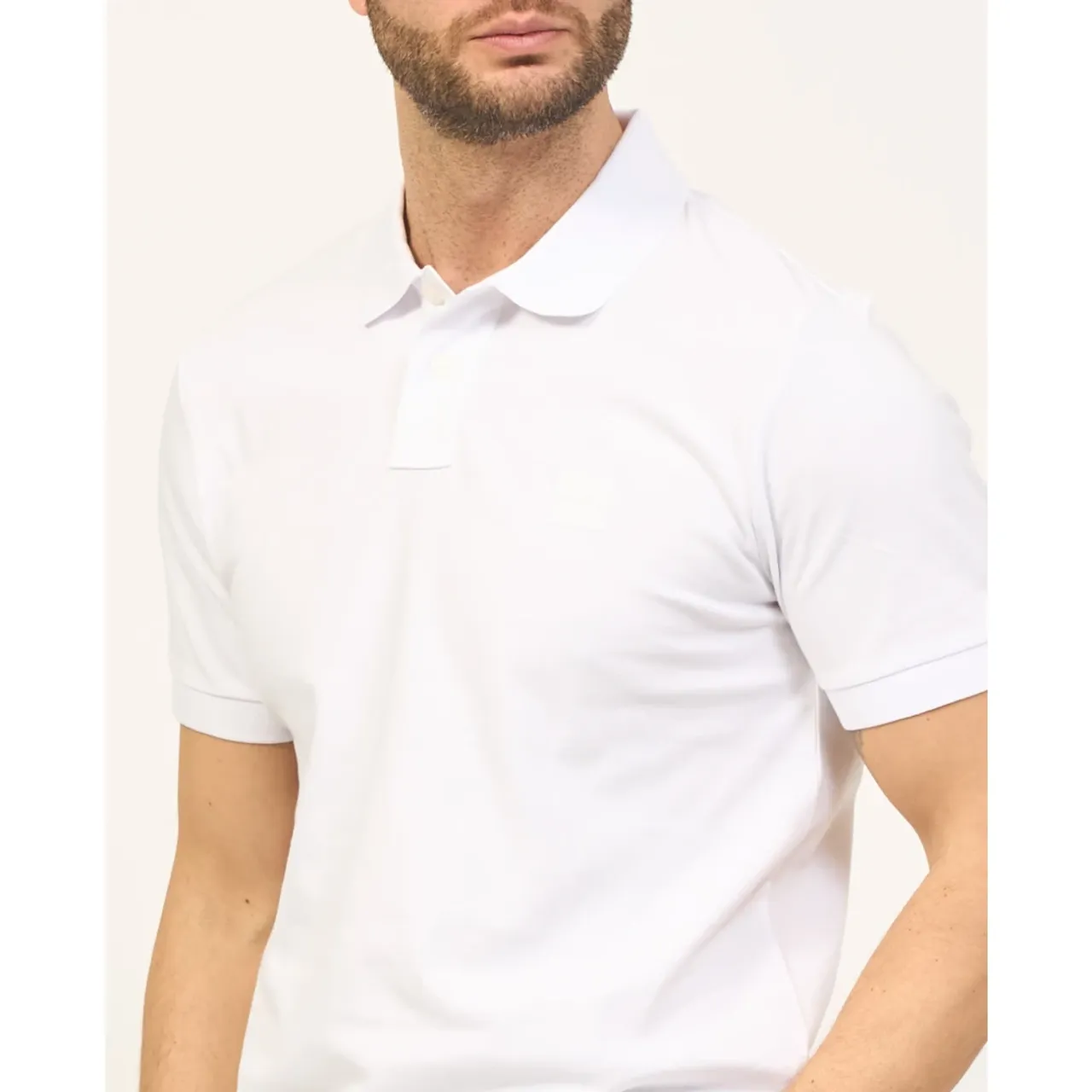 Hugo Boss , Slim Fit Short Sleeve Polo ,White male, Sizes: