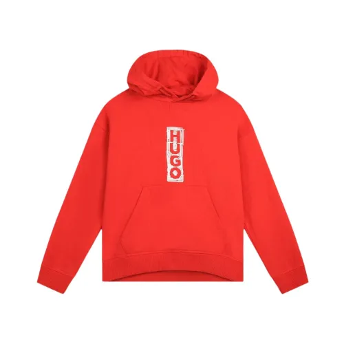 Hugo Boss , Sweatshirt with Maxi Logo ,Red male, Sizes: