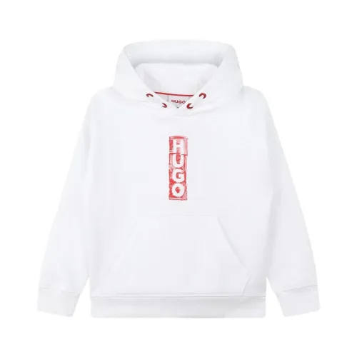Hugo Boss , Sweatshirt with Maxi Logo ,White male, Sizes: