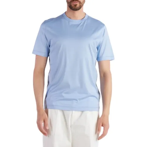 Hugo Boss , T-Shirts ,Blue male, Sizes: