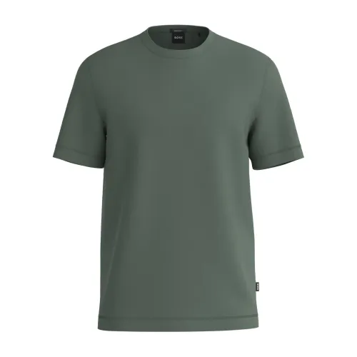 Hugo Boss , T-Shirts ,Green male, Sizes:
