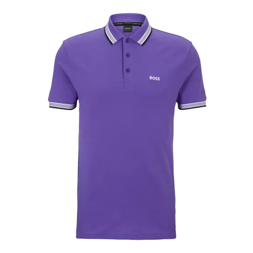Hugo Boss , T-Shirts ,Purple male, Sizes:
