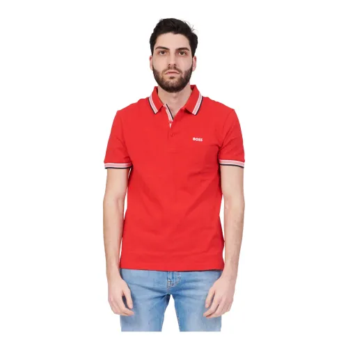 Hugo Boss , T-Shirts ,Red male, Sizes: