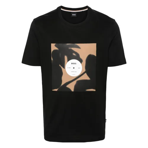 Hugo Boss , Tiburt388 t-shirt ,Black male, Sizes: