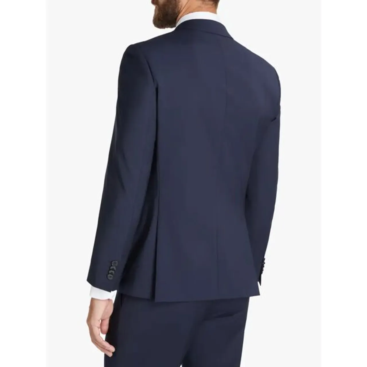 Hugo Boss Virgin Wool Slim Fit Suit Jacket, Dark Blue - Dark Blue - Male
