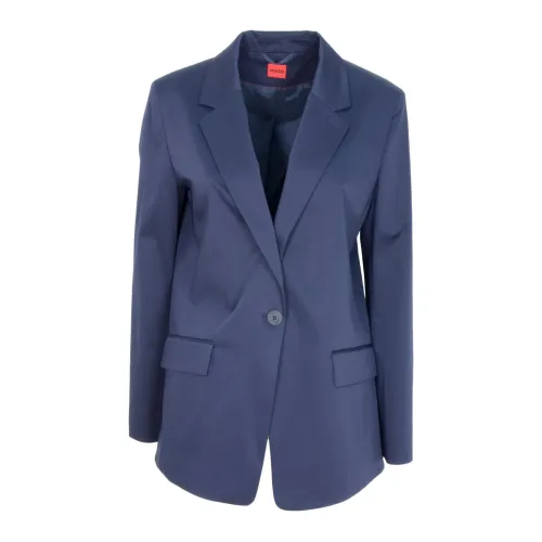 Hugo Boss , Womenamps jacket Afede 50467054 ,Blue female, Sizes: