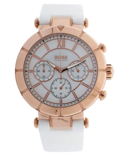 Hugo Boss WoMens White Watch 1502315 Rubber - One Size