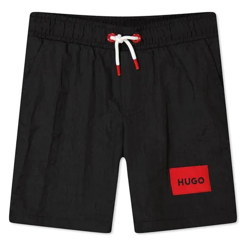 HUGO Boys Logo Swimshorts - Black