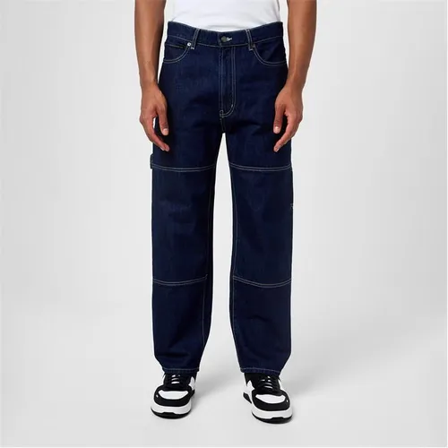 HUGO Contrast Stitch Denim Jeans - Blue