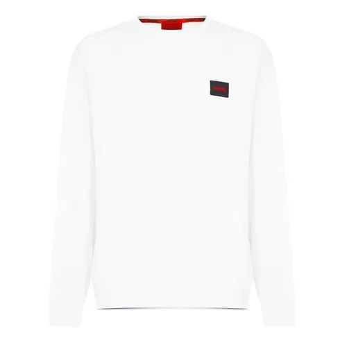 Hugo Cut Logo Sweatshirt - White