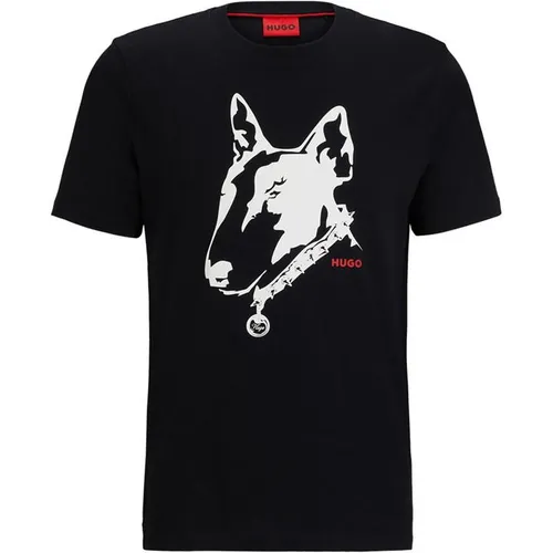 Hugo Dammock Short Sleeve T-Shirt - Black