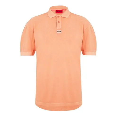Hugo Danoe Pique Polo Shirt - Orange