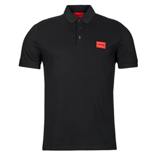 HUGO  Dereso222  men's Polo shirt in Black