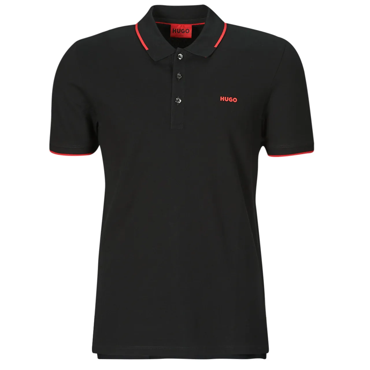 HUGO  Dinoso222  men's Polo shirt in Black