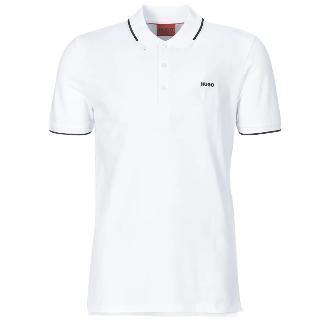 HUGO  Dinoso222  men's Polo shirt in White