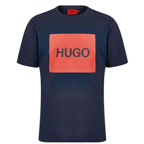 Hugo Dulive Box Logo T Shirt - Blue