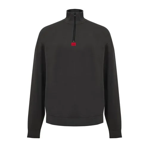 Hugo Durton Quarter Zip Sweatshirt - Grey