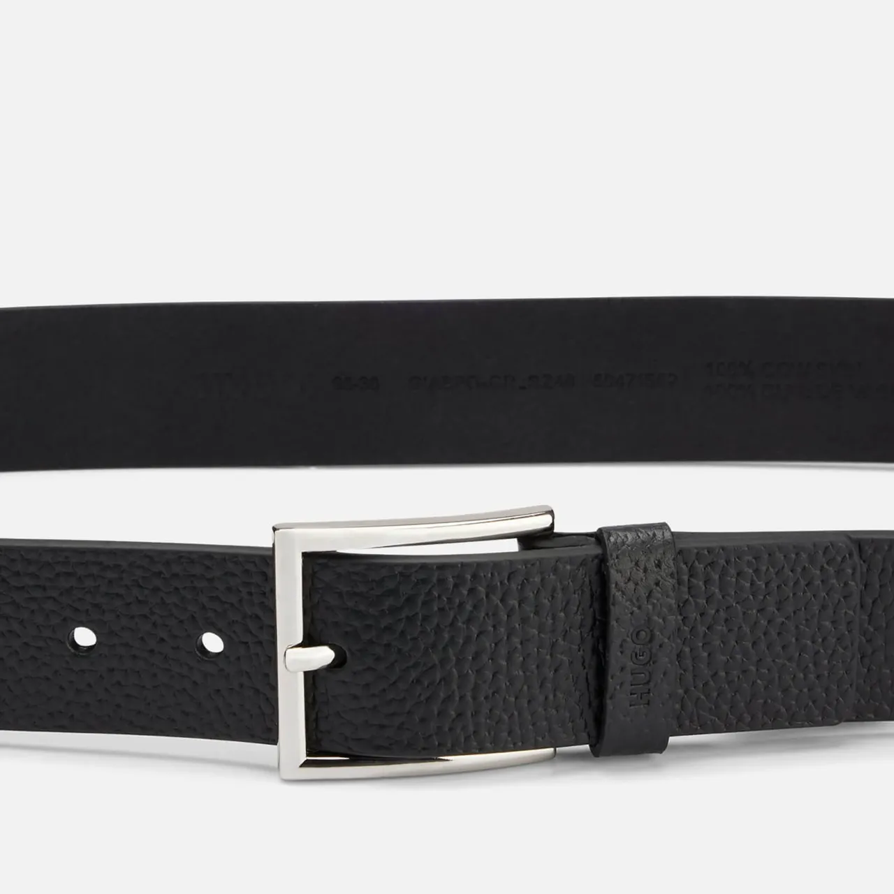 HUGO Giaspo Pebbled Leather Belt - 85cm