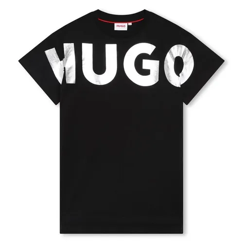 HUGO Girls' Logo Jersey Dress - Black
