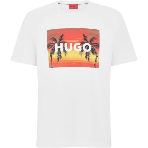 Hugo Hugo Dulive T-Shirts Mens - White