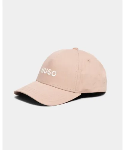Hugo Jude Mens Cotton-Twill Cap With 3D Embroidered Logo - Beige - One