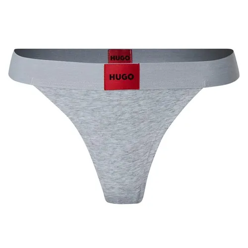 Hugo Label String Thong - Grey