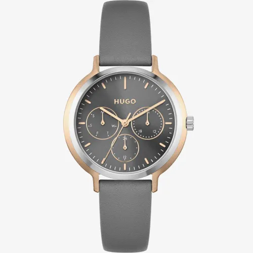 HUGO Ladies #Edgy Rose Gold Plated Watch 1540109