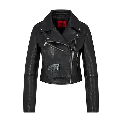 Hugo Levoana Leather Jacket - Black
