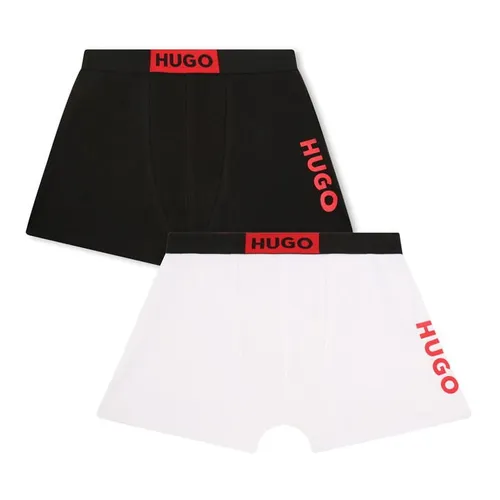 Hugo Logo 2Pk Boxers - White