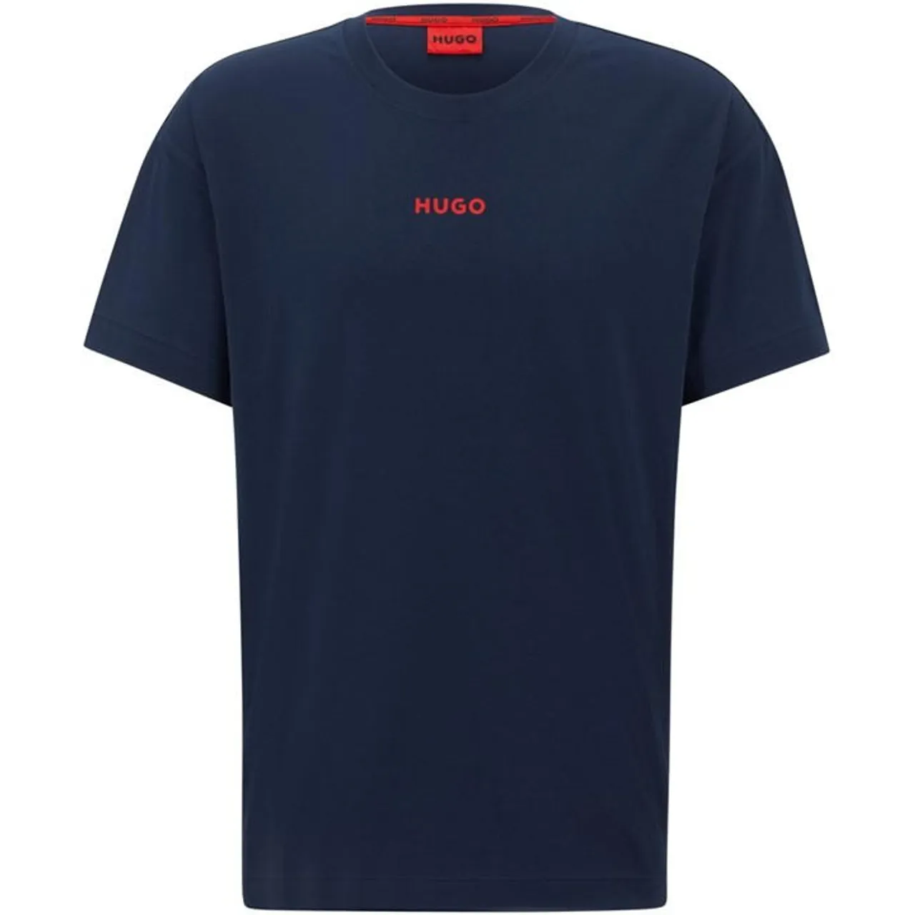 Hugo Logo Print Pyjama T-Shirt - Blue