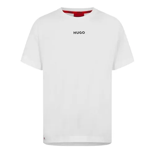 Hugo Logo Print Pyjama T-Shirt - White